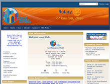 Tablet Screenshot of cantonrotary.org